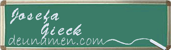 Josefa Gieck Visitenkarte